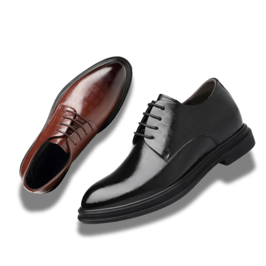 Elevated - Verhoogde nette lederen herenschoenen voor extra lengte