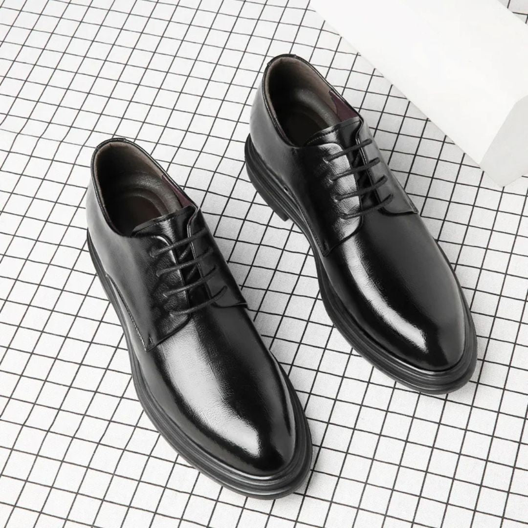 Elevated - Verhoogde nette lederen herenschoenen voor extra lengte
