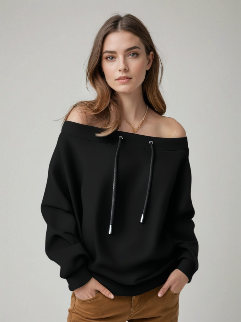 Zerina | Off-Shoulder Sweatshirt