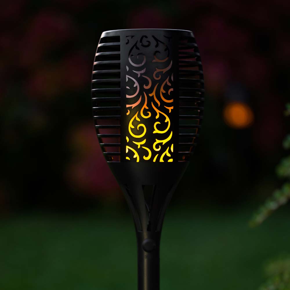 GroenLeven - Solar Tuinfakkel draadloos iedere avond gratis tuinverlichting