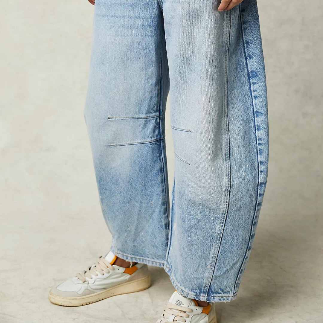 Clotilde - Dames jeans met rechte pijp en relaxte fit