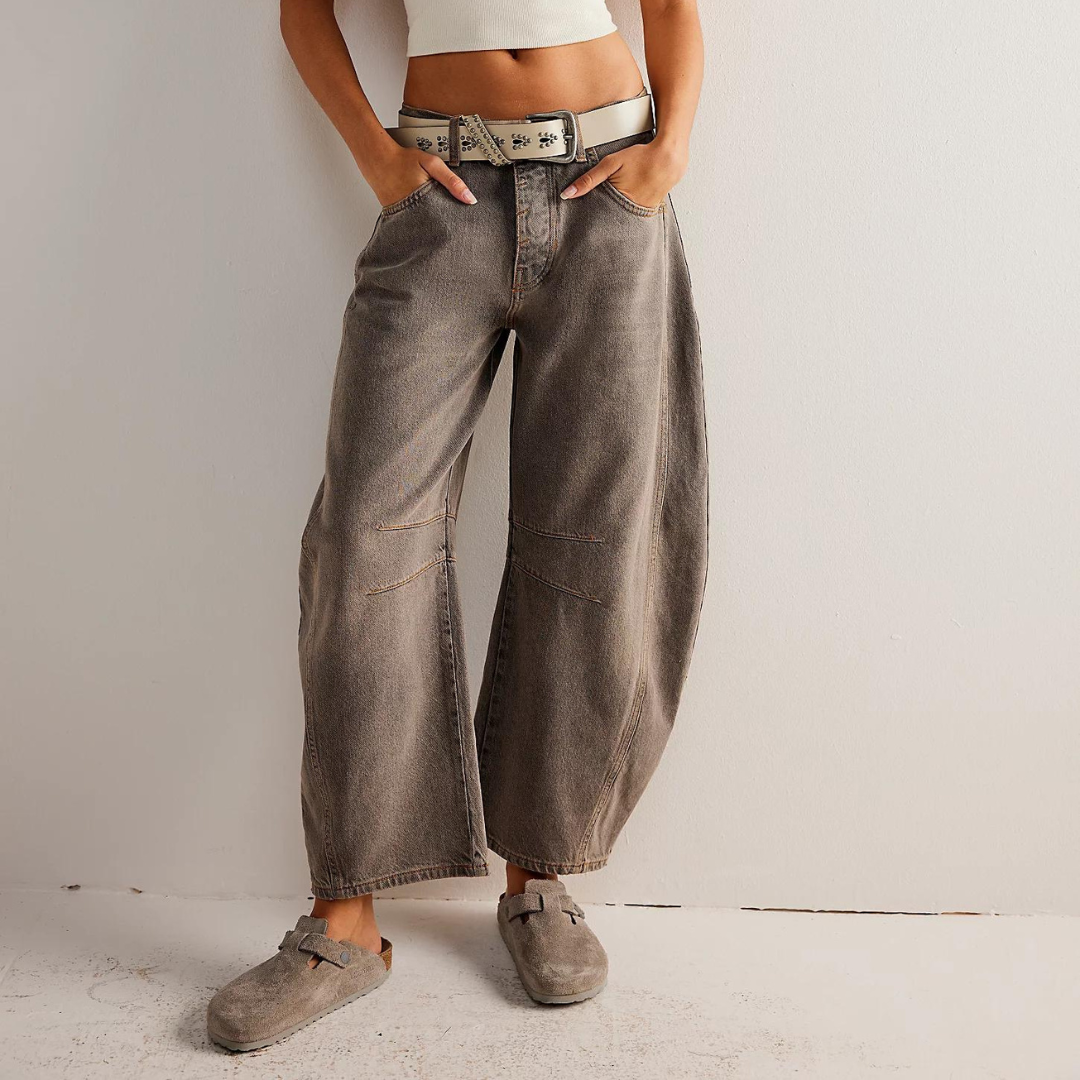Clotilde - Dames jeans met rechte pijp en relaxte fit