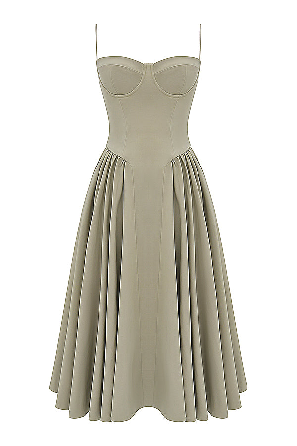 Hannah - Verleidelijke Corset Midi Jurk