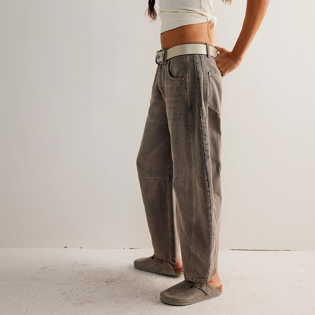Clotilde - Dames jeans met rechte pijp en relaxte fit