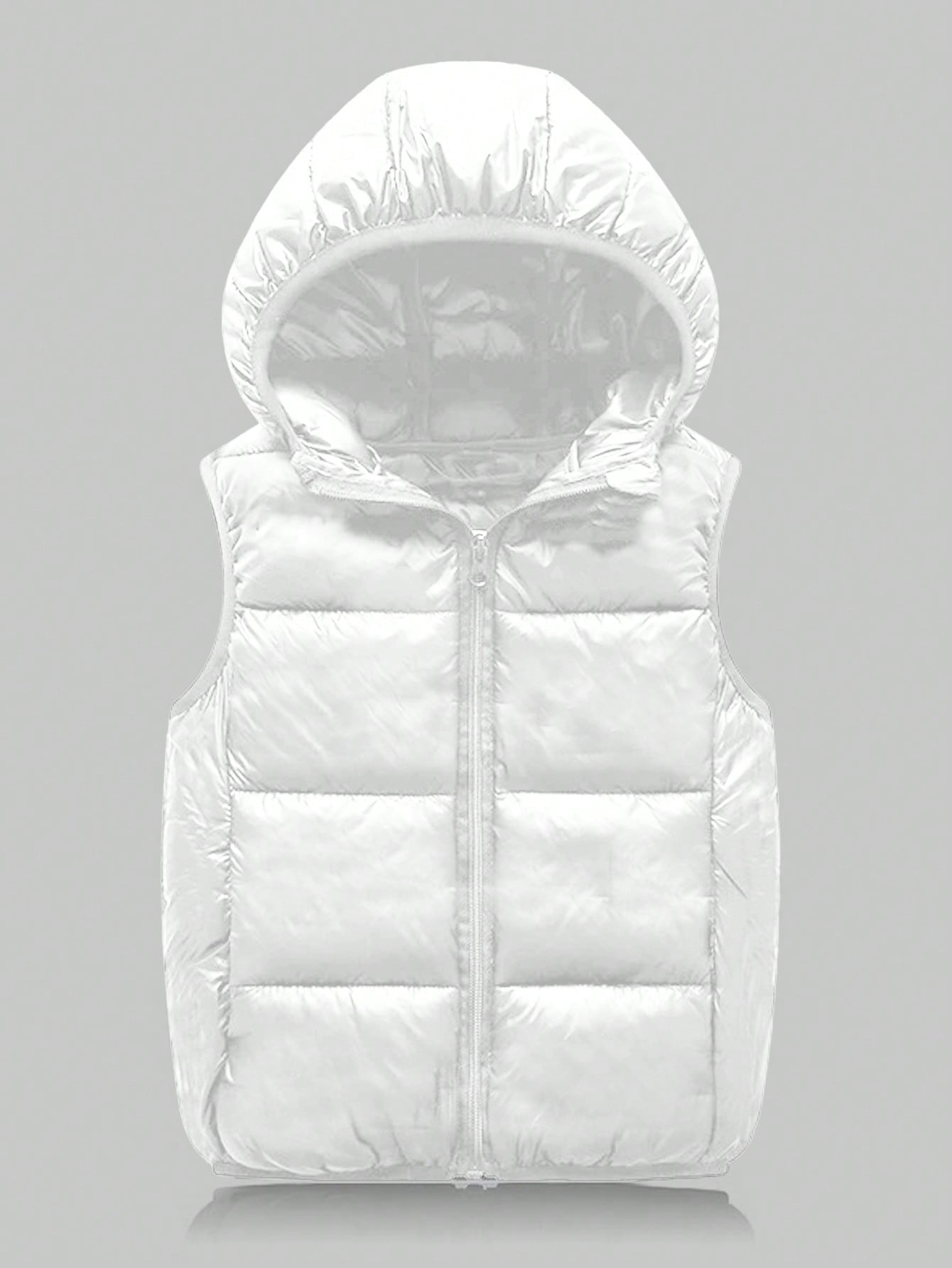 Hiram - Gewatteerde kinderbodywarmer met capuchon