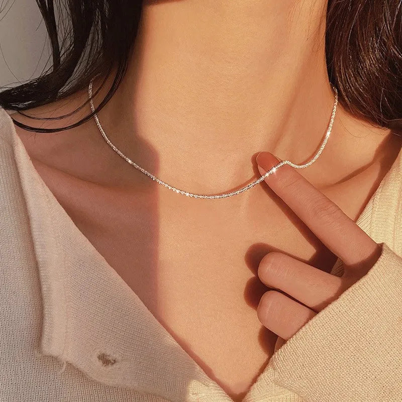 Minimalistische ketting van sterling zilver