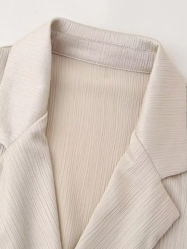 Lenie - Damesbeige casual losse 2-delige set