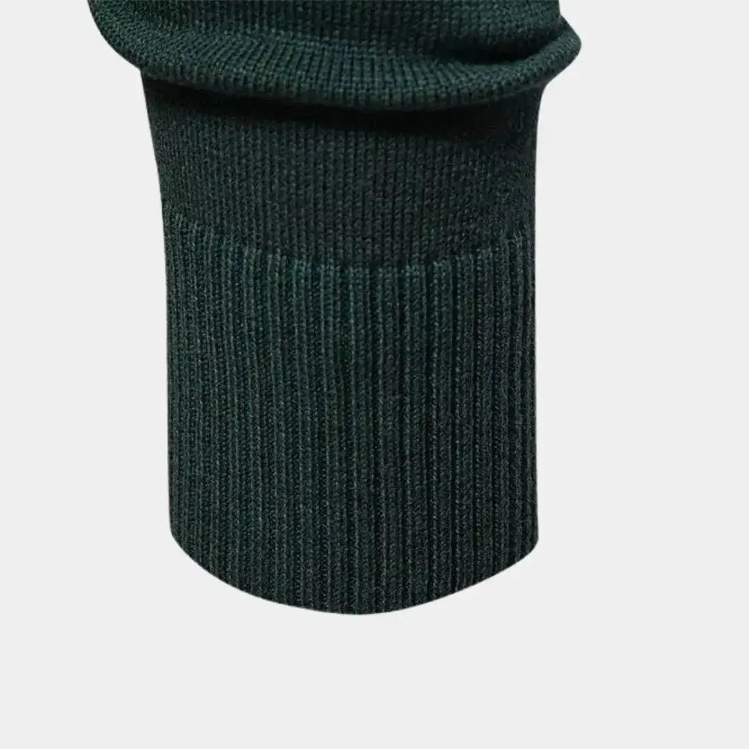 Aksel - Slim fit trui met halve rits voor heren