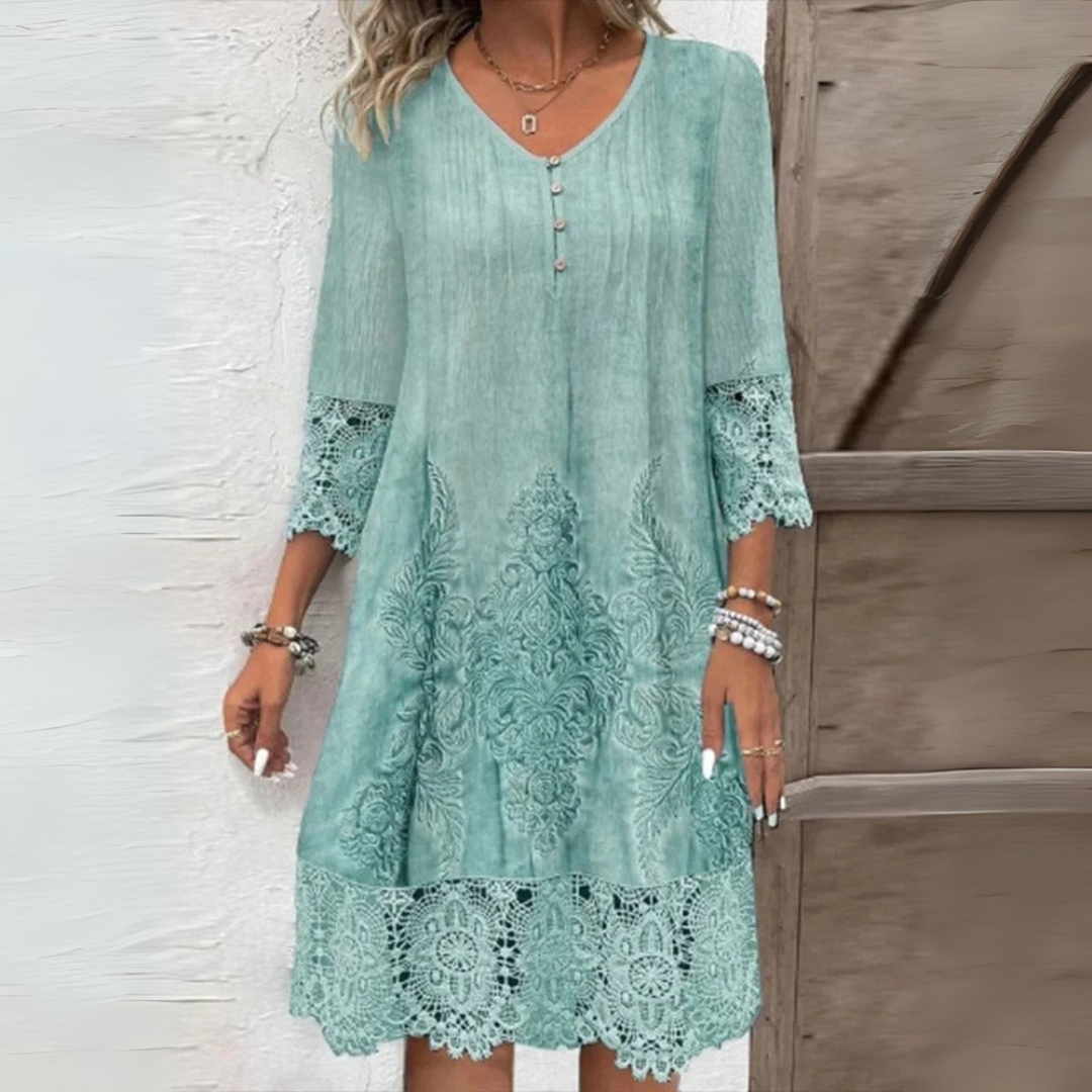 Gelle – Zomerjurk met v-hals voor dames