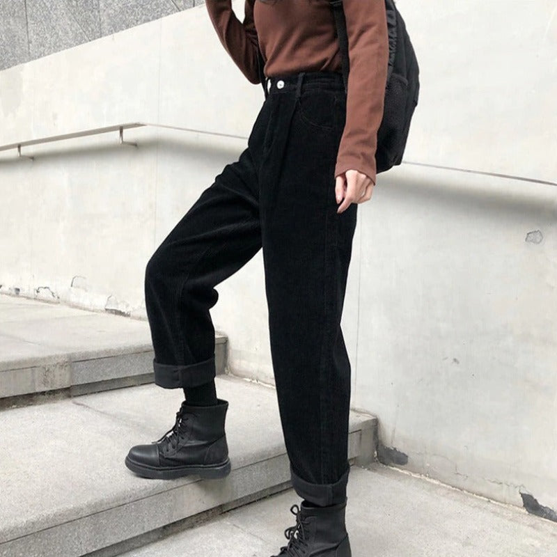 Ximena - Corduroy broek met wijde pijpen voor dames