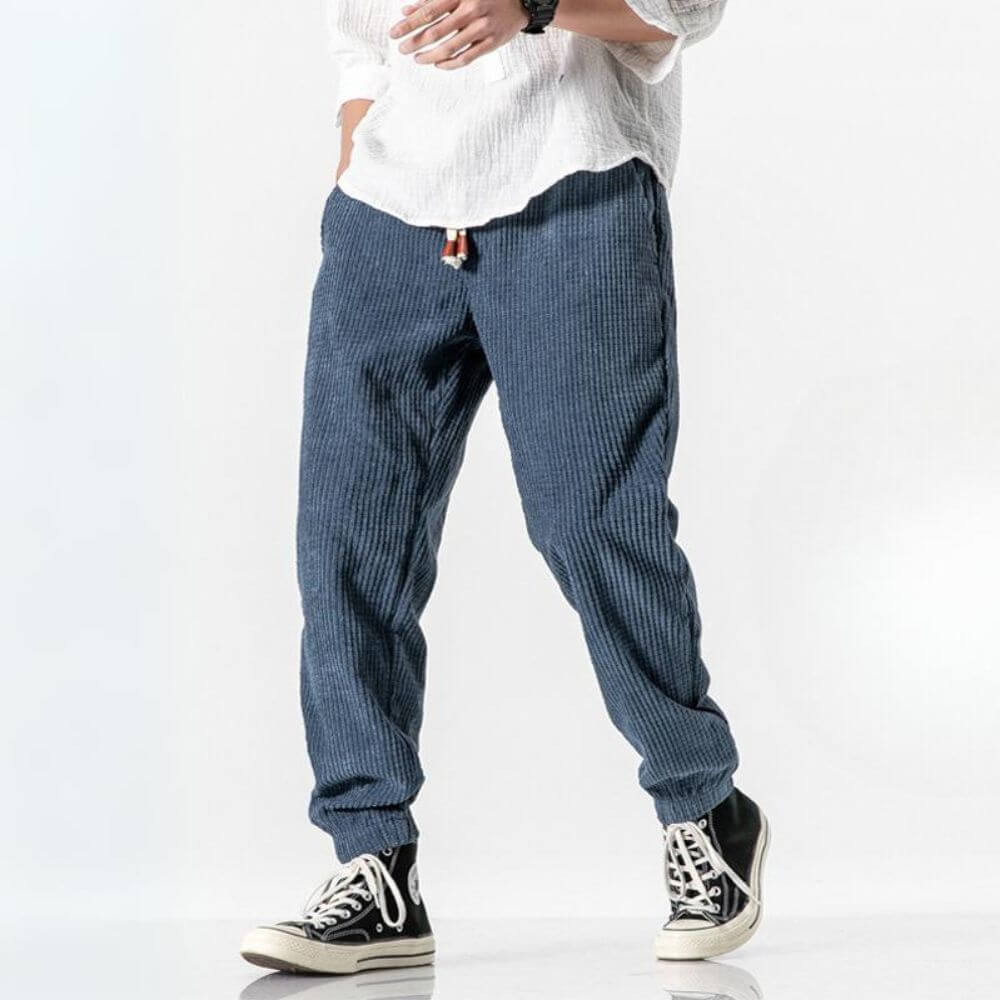 Cairo - Corduroy jogging pantalon verstelbaar trekkoord