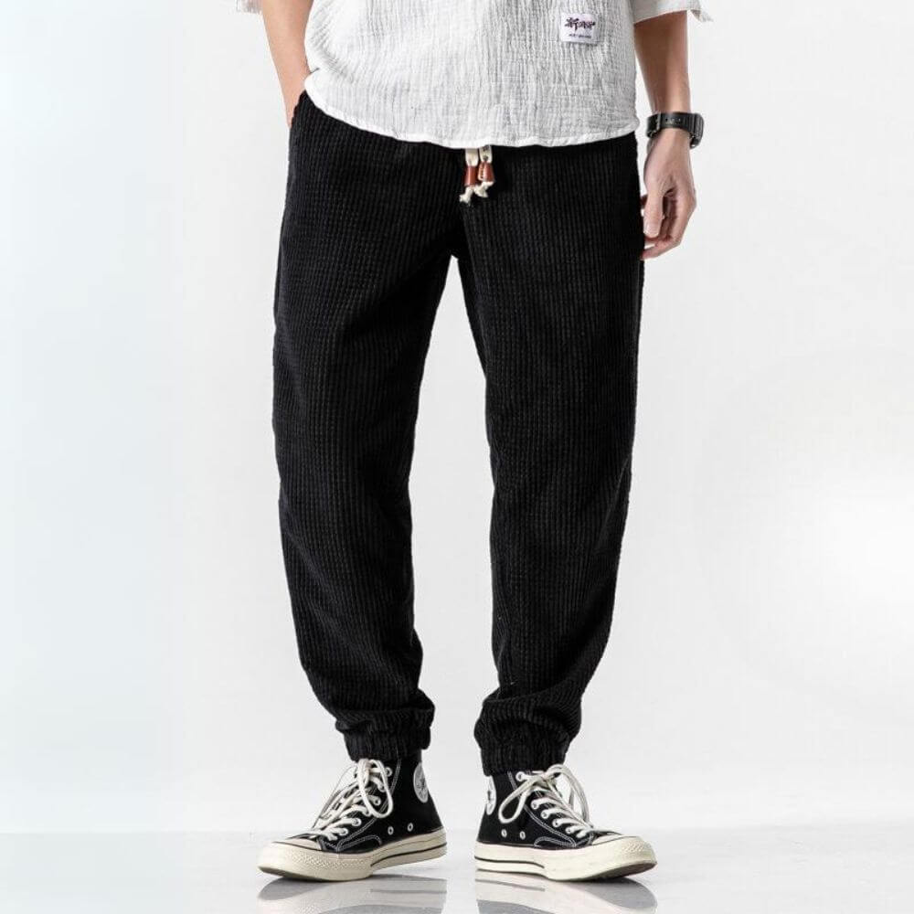 Cairo - Corduroy jogging pantalon verstelbaar trekkoord