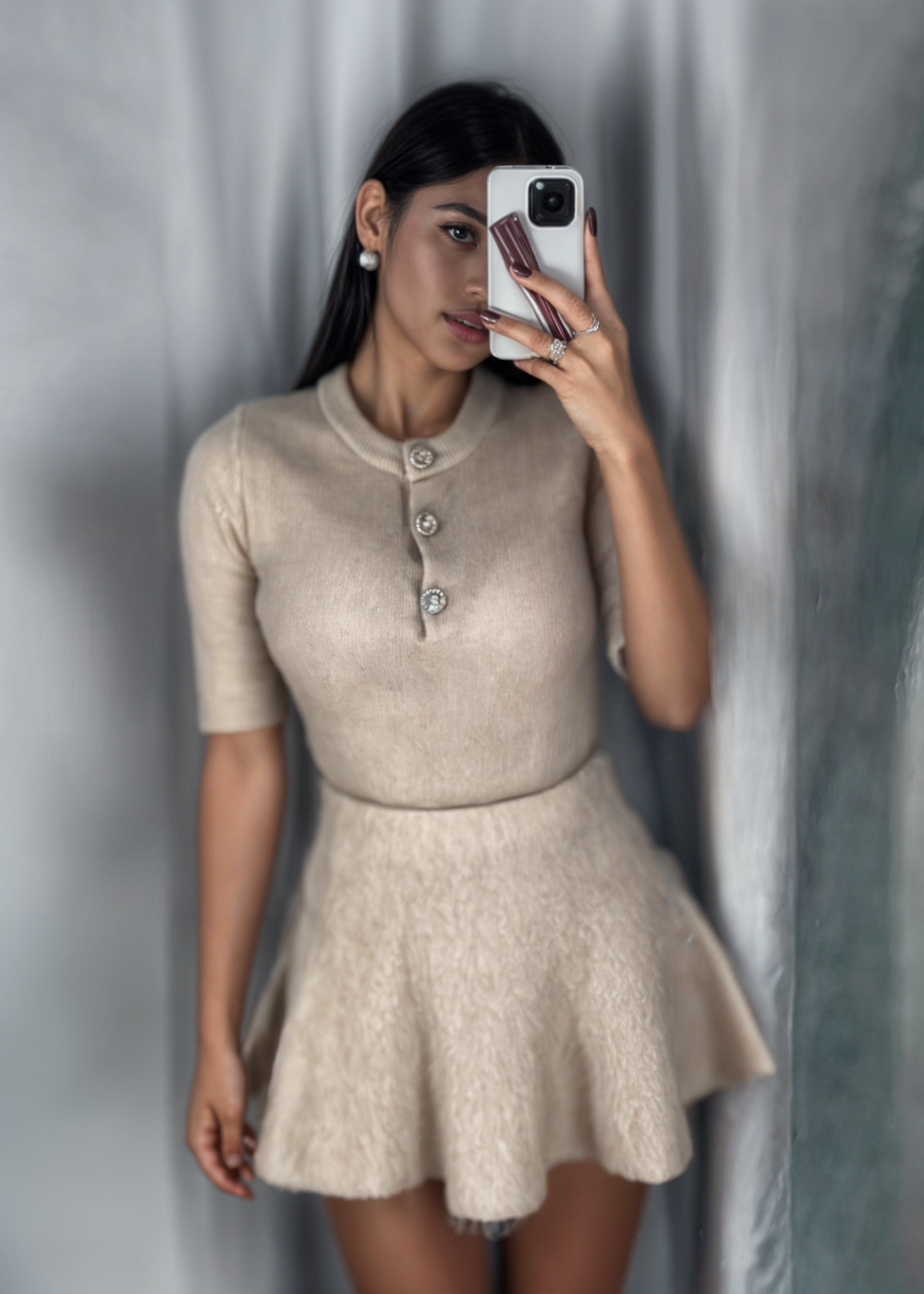 Ranna - Dames dikke top en rok set