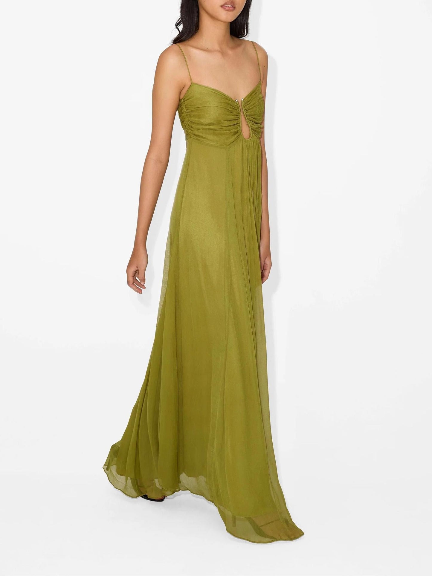 Havilah - Maxi damesjurk met spaghettibandjes en cut-out detail