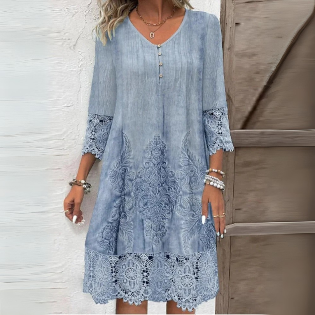 Gelle – Zomerjurk met v-hals voor dames