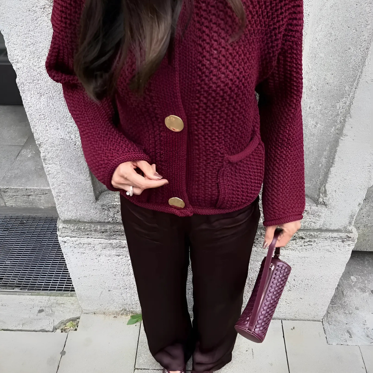 Zenry - Gebreid en geknoopt damesvest met charme