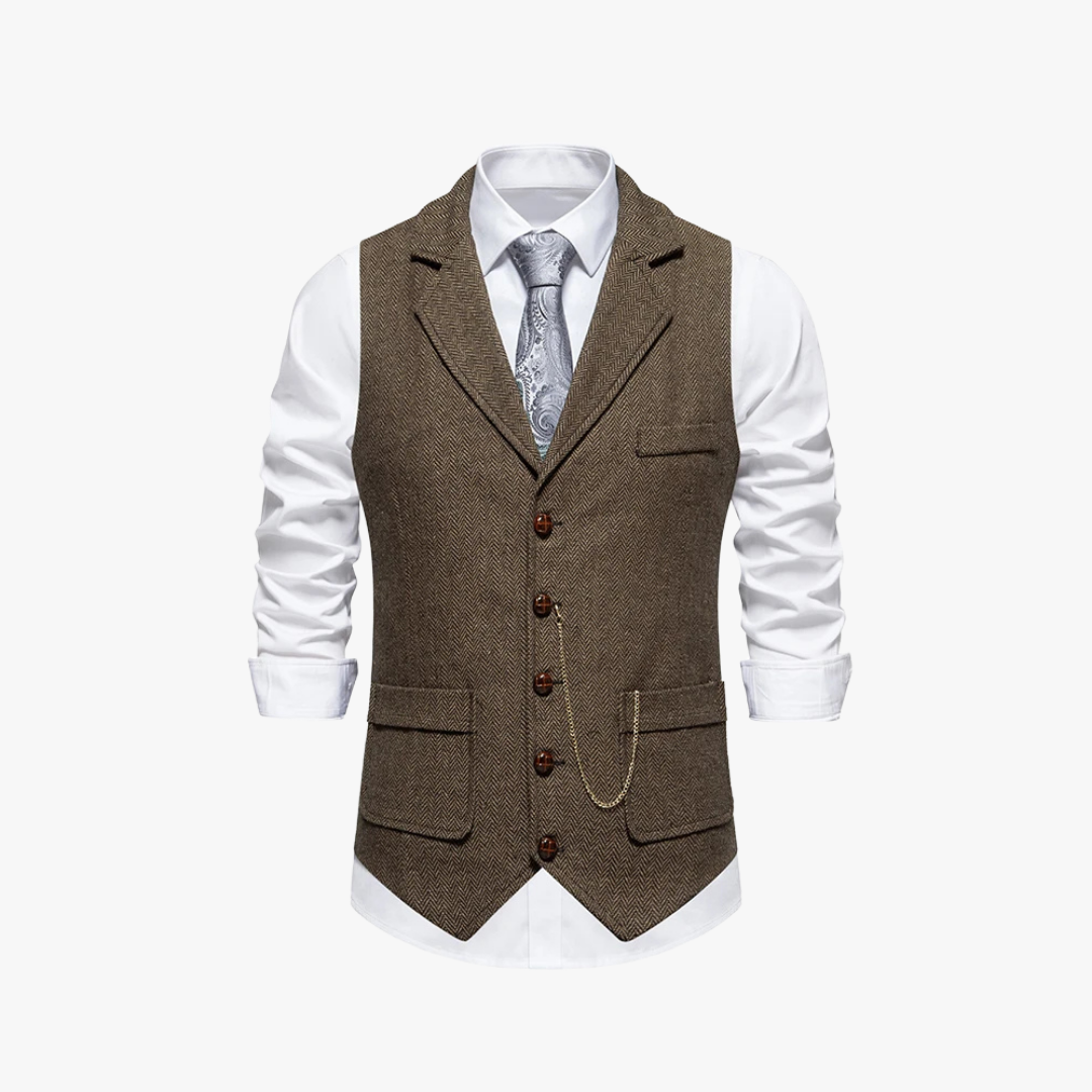 Uriel - Vintage getailleerd gilet