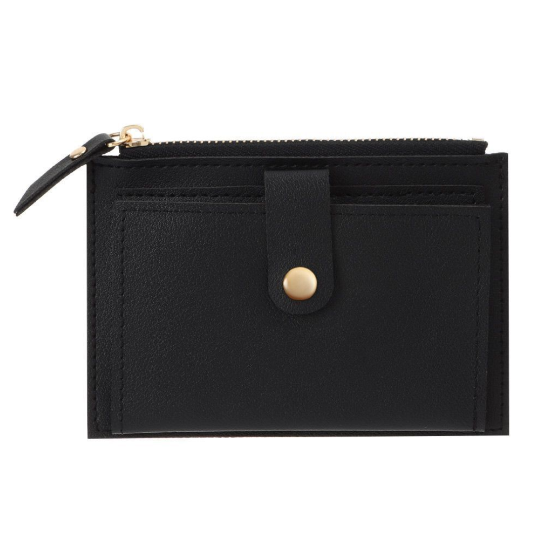 Minimalistische compacte leren mini portemonnee