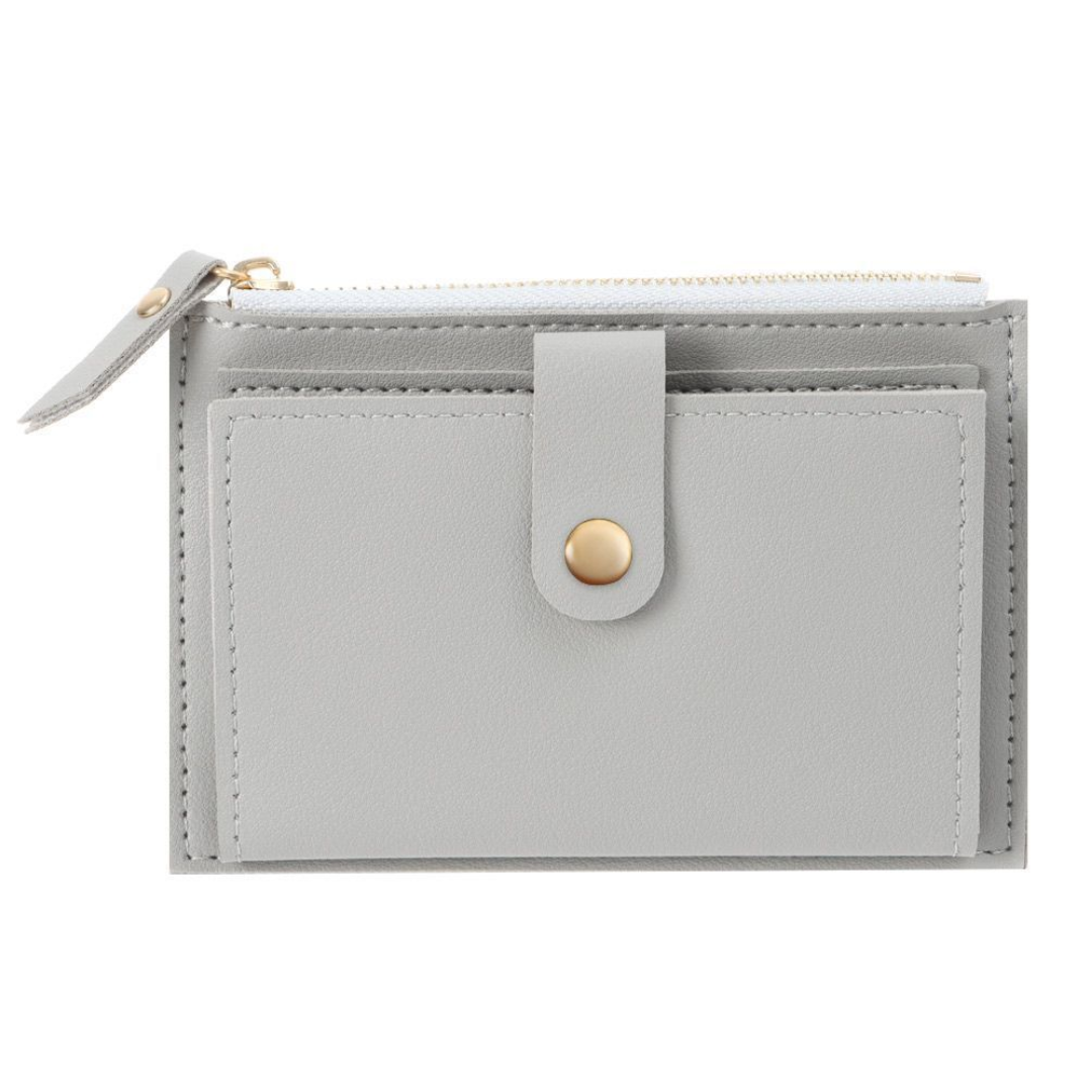 Minimalistische compacte leren mini portemonnee