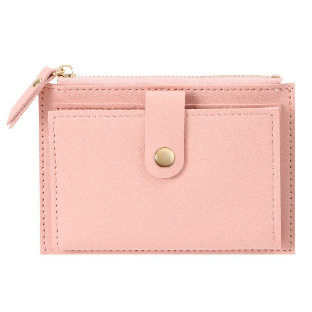 Minimalistische compacte leren mini portemonnee