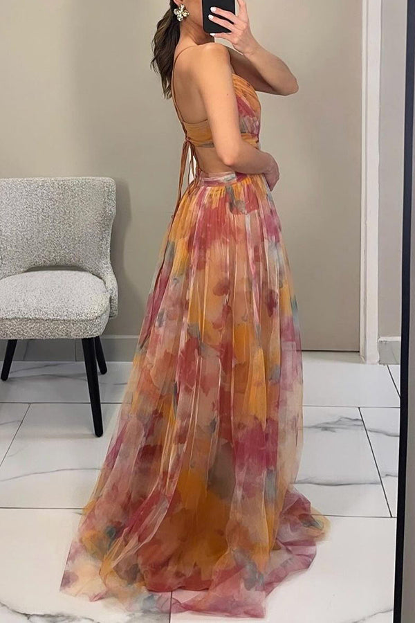 Gardenia - Maxi jurk met bloemenpatroon