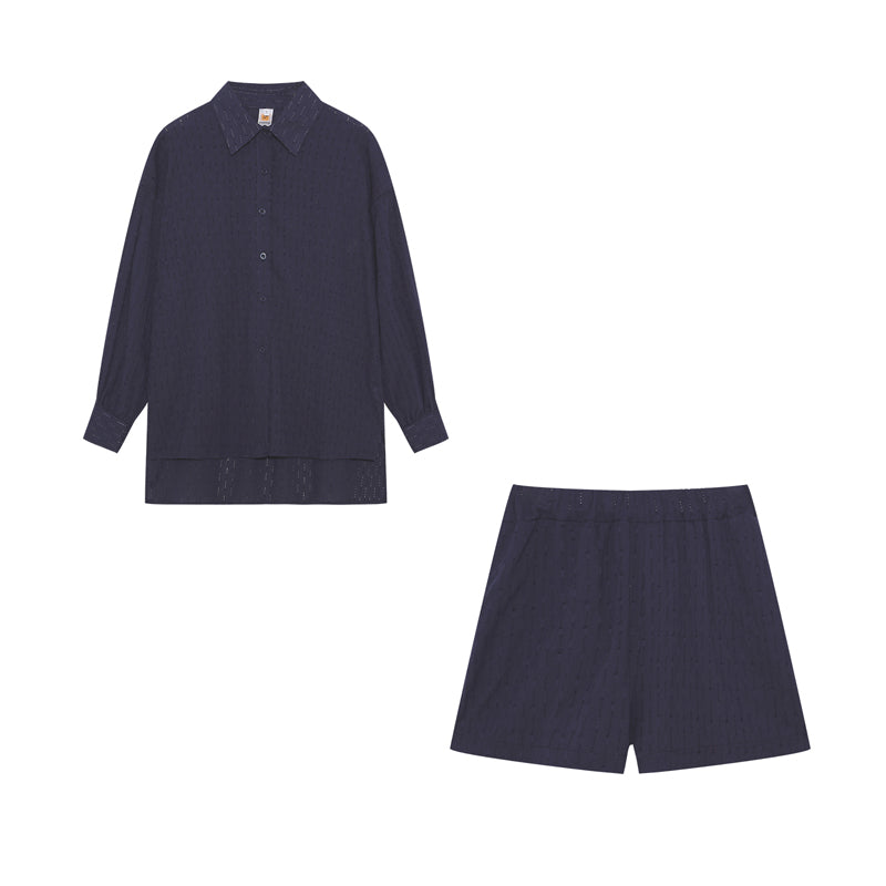 Camilla - Dames set met losvallende blouse en luchtige short