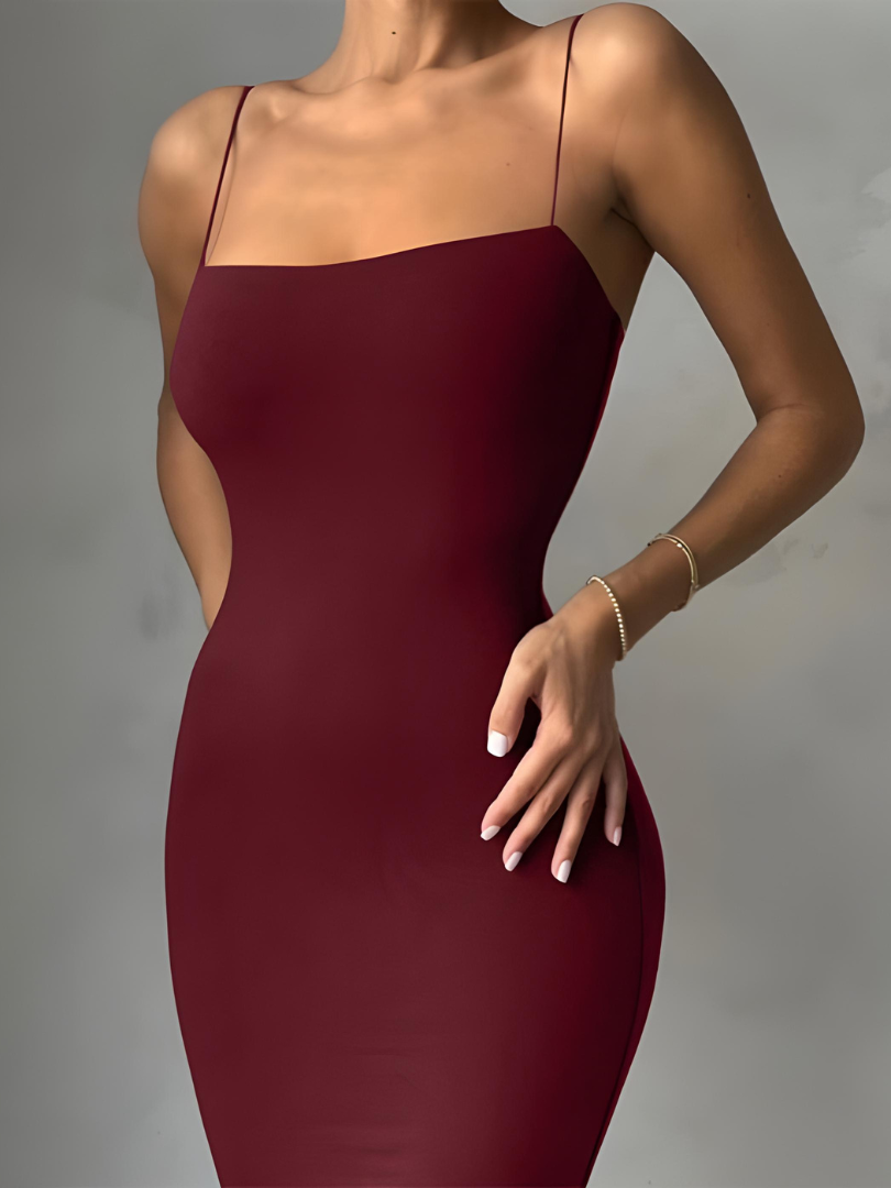Nova - Elegante Jurk met Smalle Bandjes
