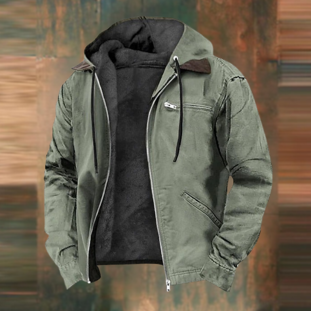 Joem - Hooded jack met meerdere zakken voor mannen