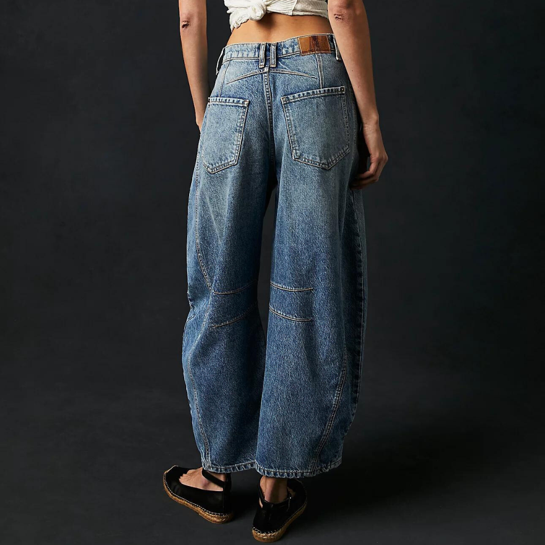 Clotilde - Dames jeans met rechte pijp en relaxte fit