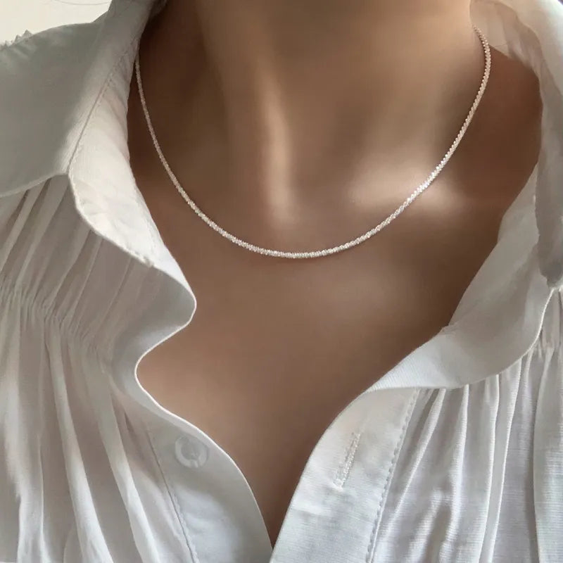 Minimalistische ketting van sterling zilver