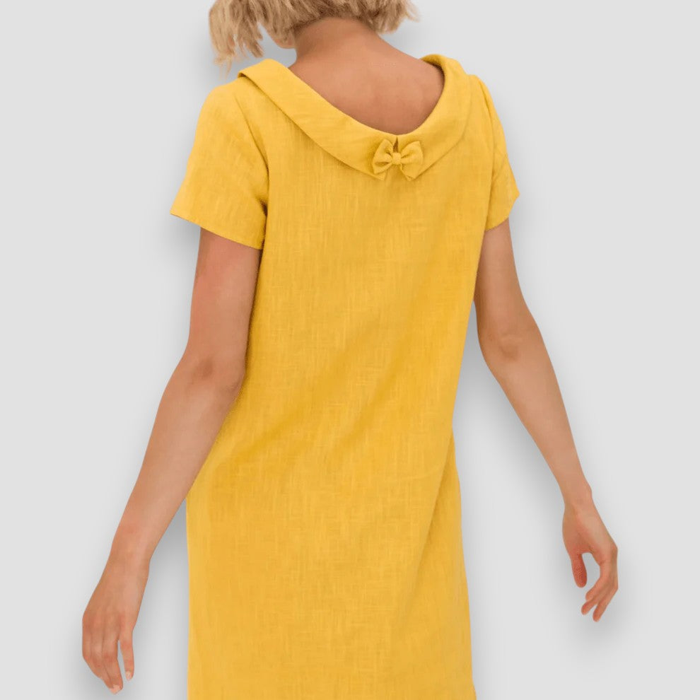 Edda - A-lijn zomerjurk met boothals