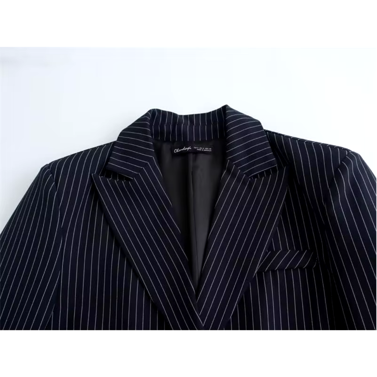 Graziel - Blazer met dubbele knopen en strepen voor dames