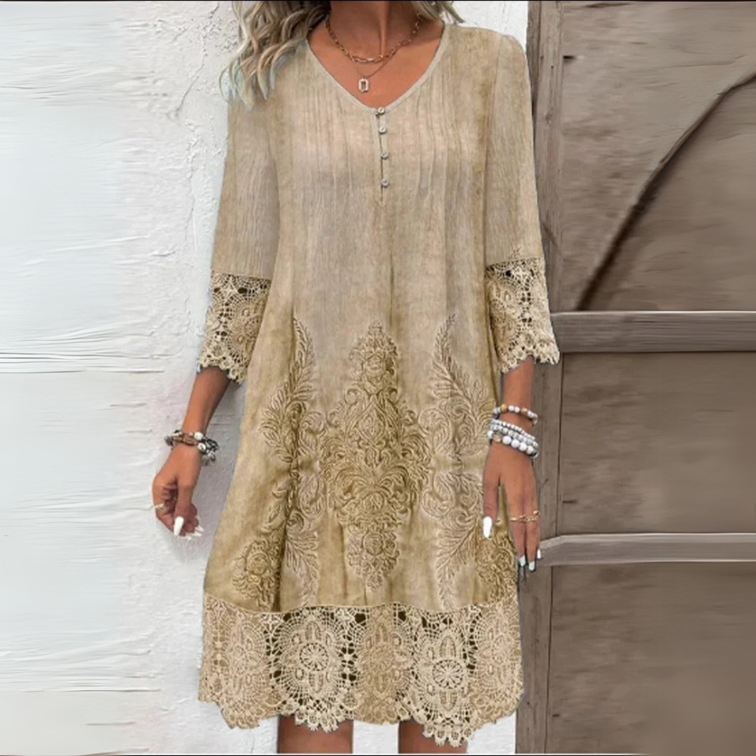 Gelle – Zomerjurk met v-hals voor dames