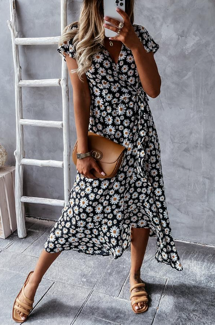 Natividad - Zomerjurk met v-hals voor dames