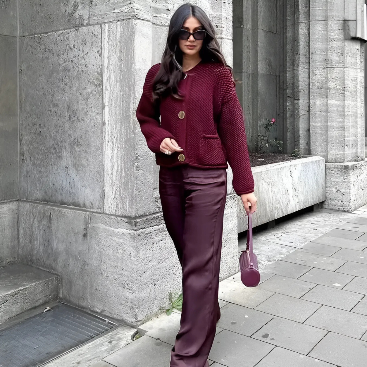 Zenry - Gebreid en geknoopt damesvest met charme