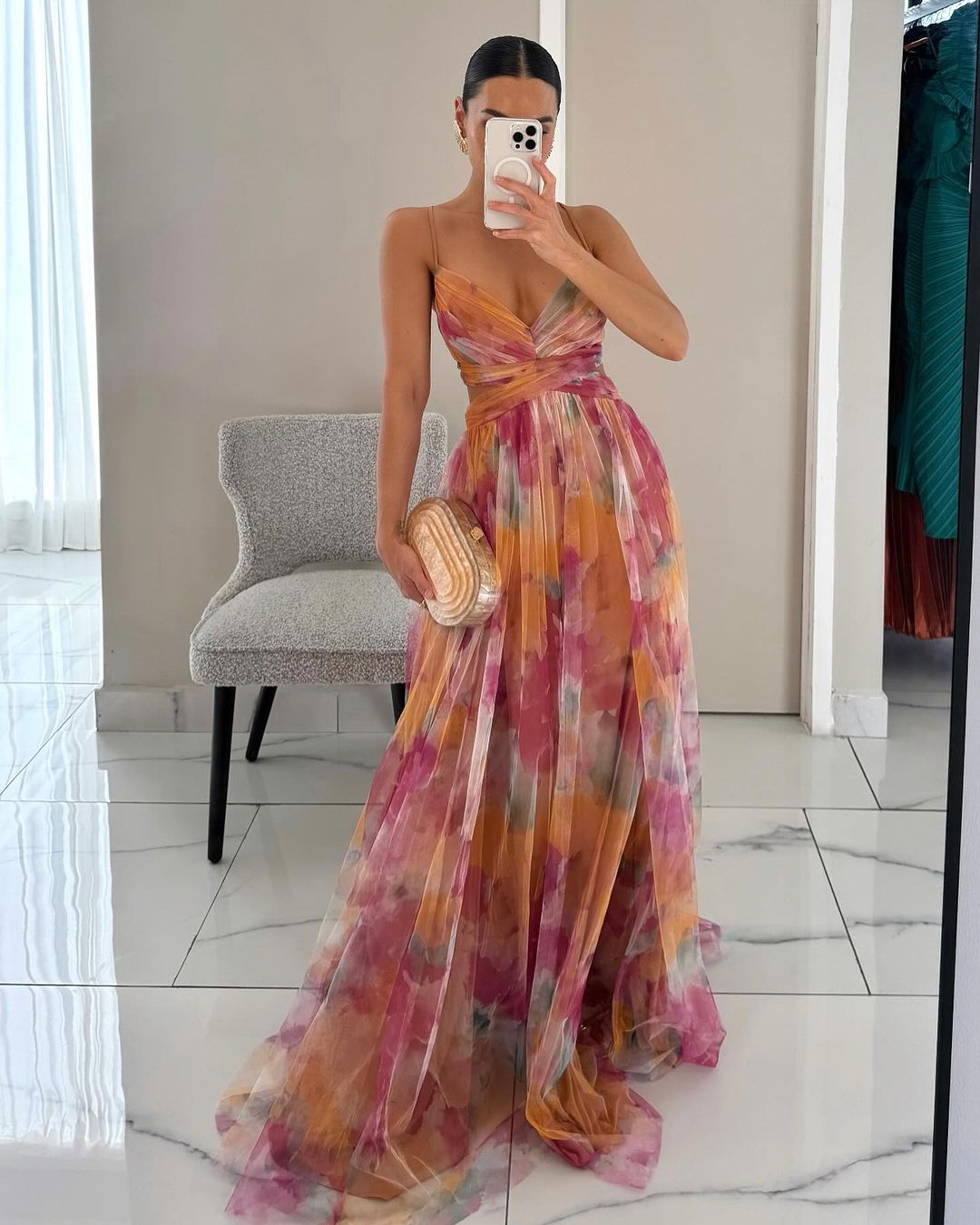 Gardenia - Maxi jurk met bloemenpatroon
