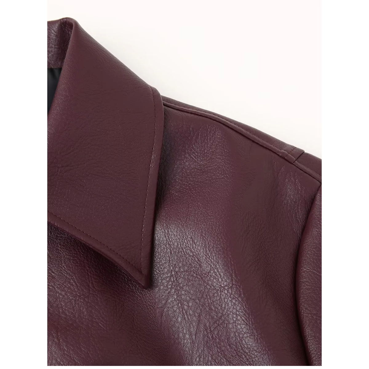 Muriela - Retro oversized leren jas