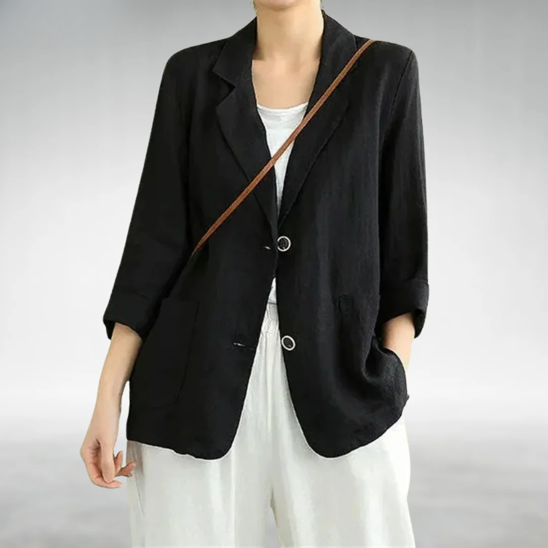 Imelda - Losvallend dames colbert met casual snit