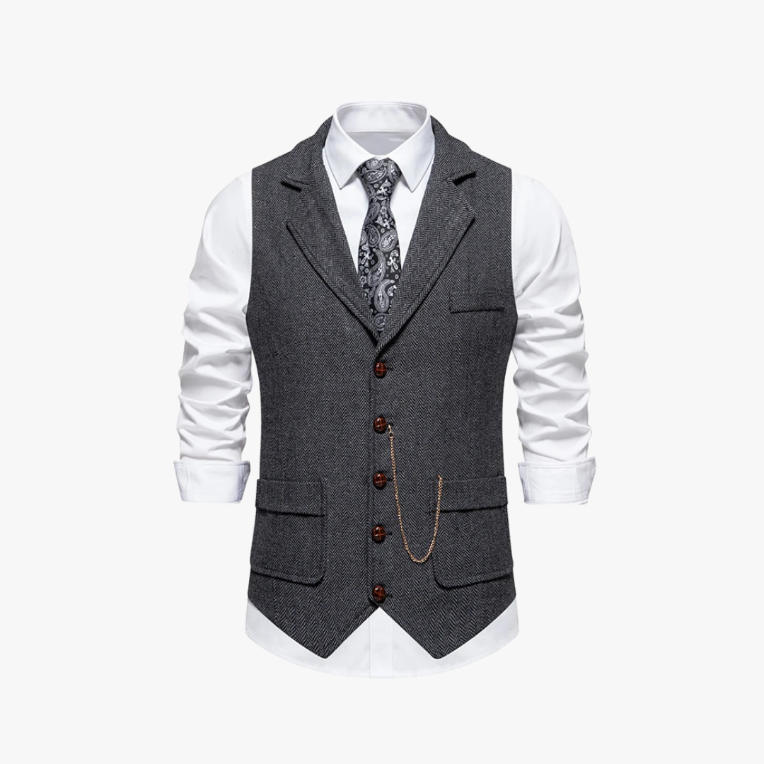 Uriel - Vintage getailleerd gilet
