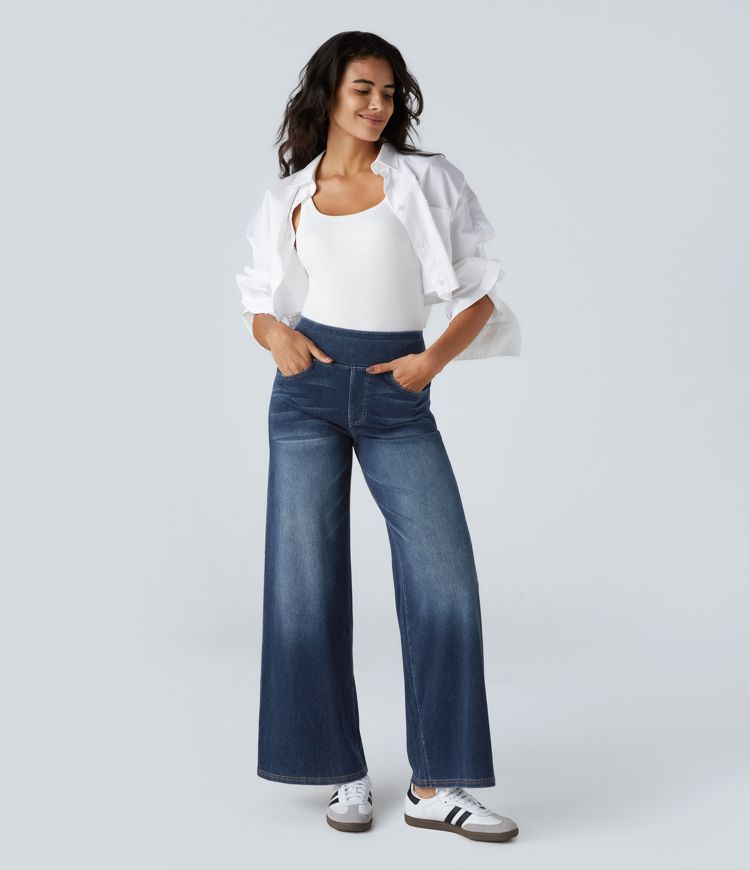 Lorena - Stretchy jeans met elastische tailleband