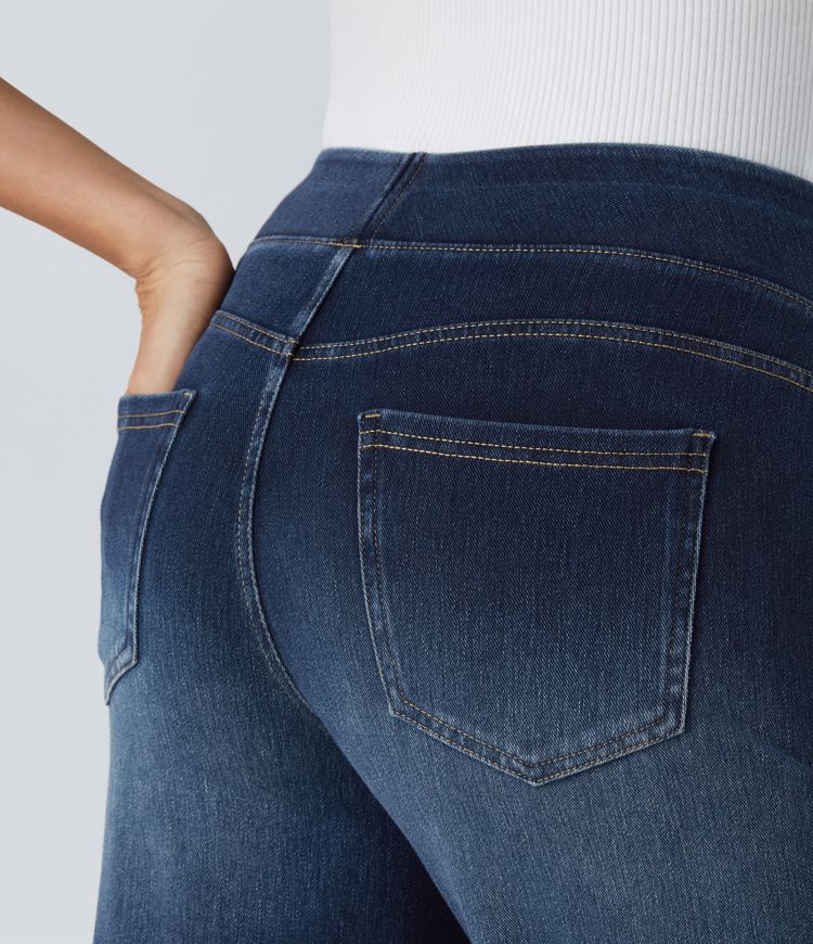 Lorena - Stretchy jeans met elastische tailleband