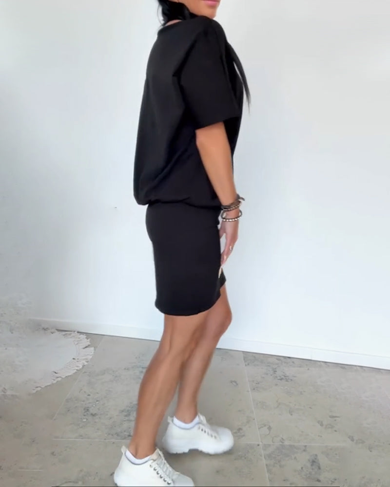 Katarzyna - Casual damesjurk met t-shirt look