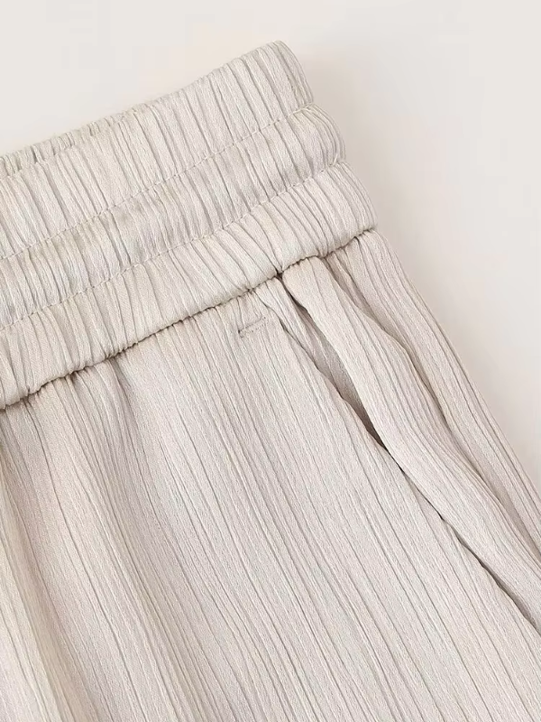 Lenie - Damesbeige casual losse 2-delige set