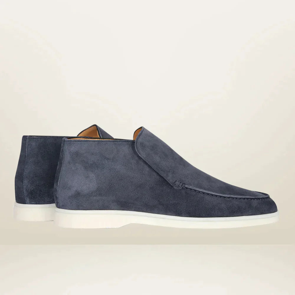 Zivora | Heren old money suède loafers enkelhoogte