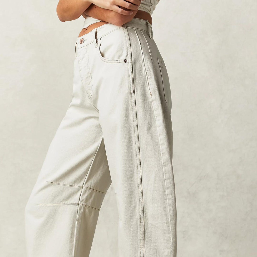 Clotilde - Dames jeans met rechte pijp en relaxte fit