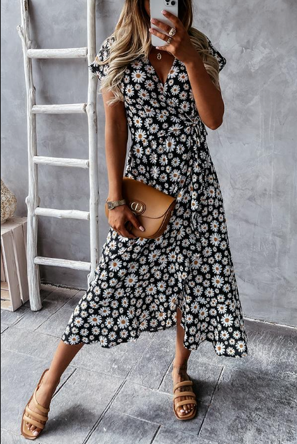 Natividad - Zomerjurk met v-hals voor dames