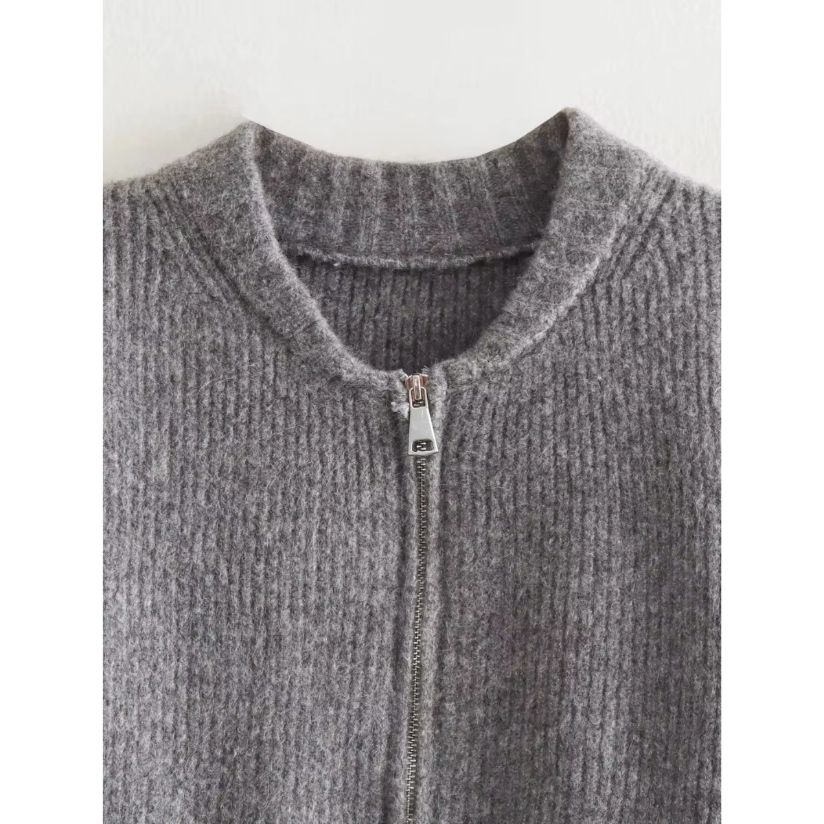 Lorie - Vrouwen kinnted urban cozy zip vest