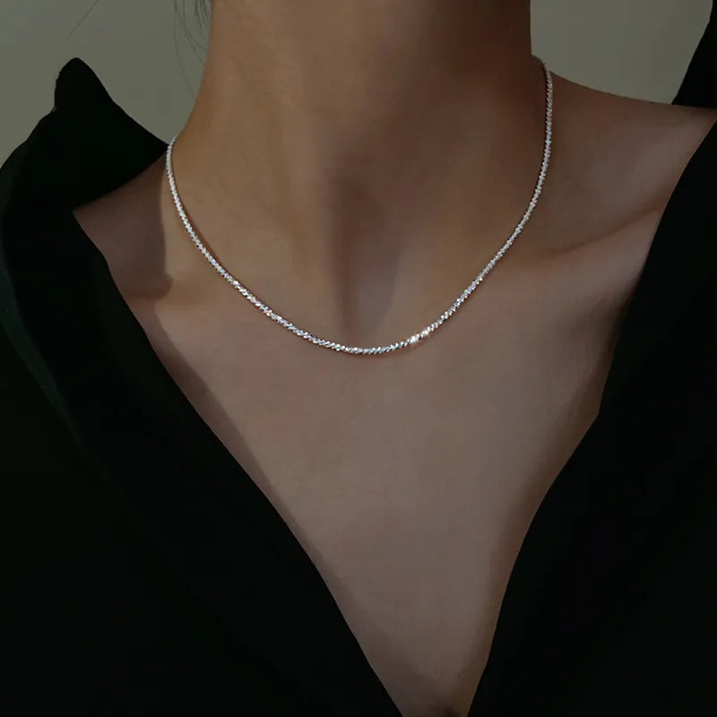 Minimalistische ketting van sterling zilver