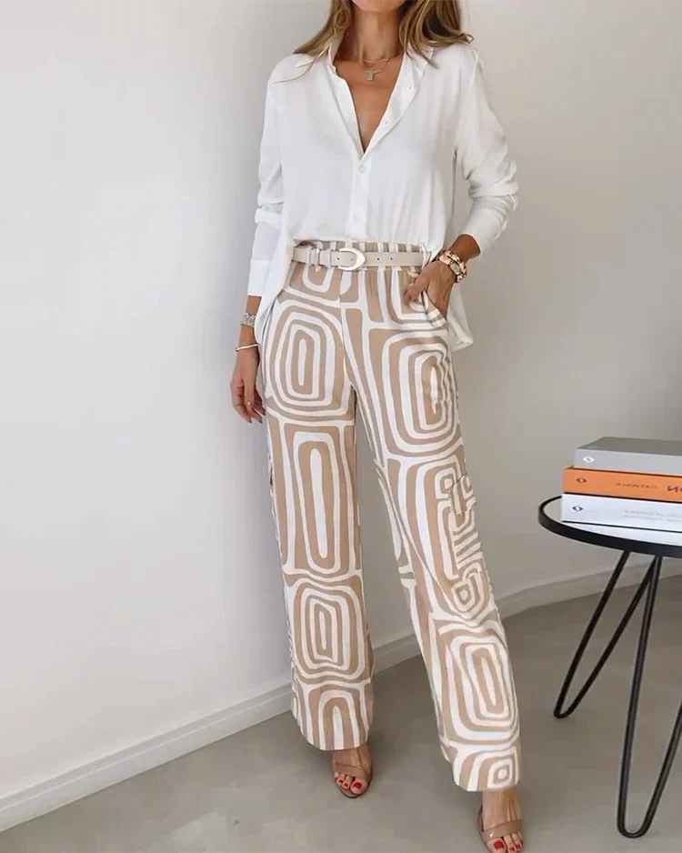 Romy - Classy tweedelige set high waist