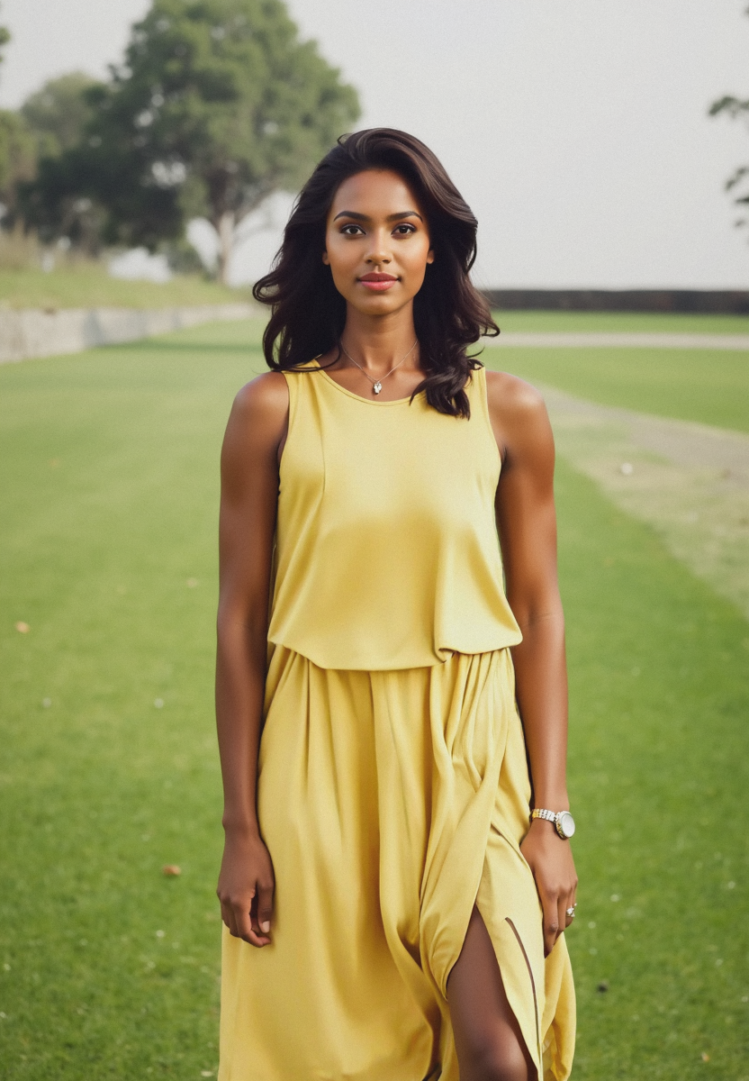 Sophia – Mouwloze maxi zomerjurk met split voor dames